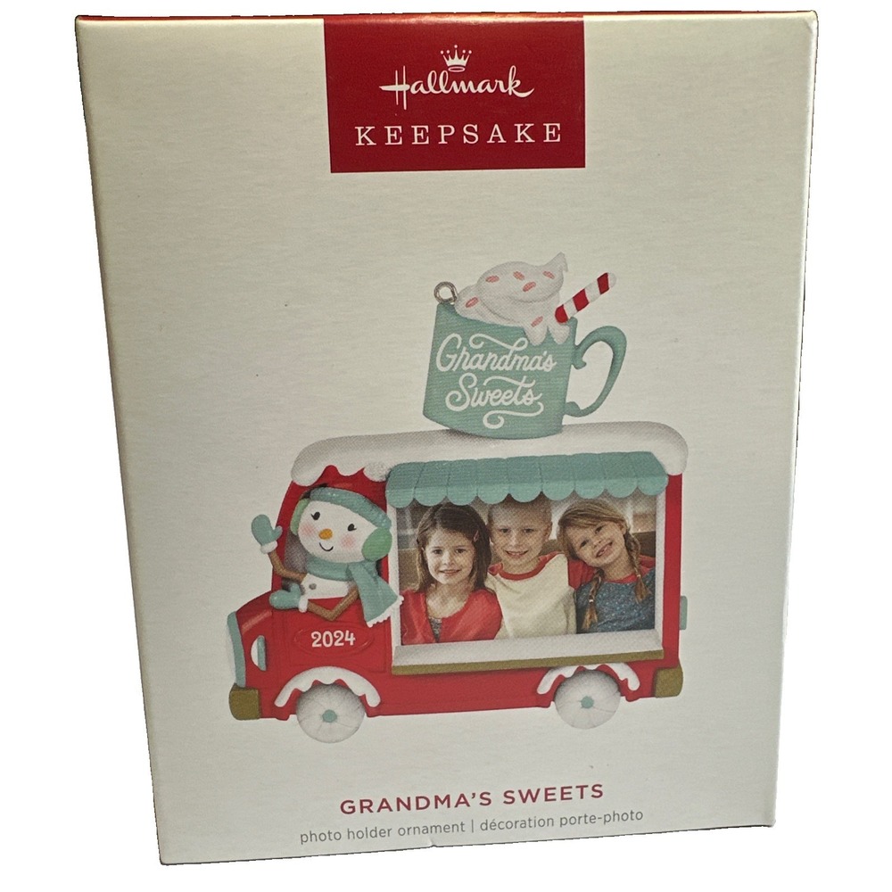 Hallmark Keepsake Ornament 2024 "Grandma's Sweets" Photo Holder Grandchildren
